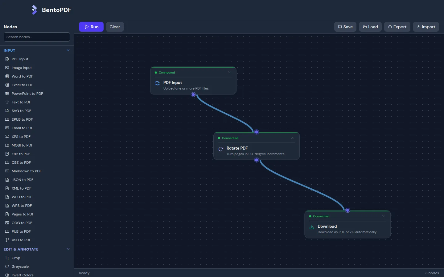 Build and save a reusable PDF workflow.