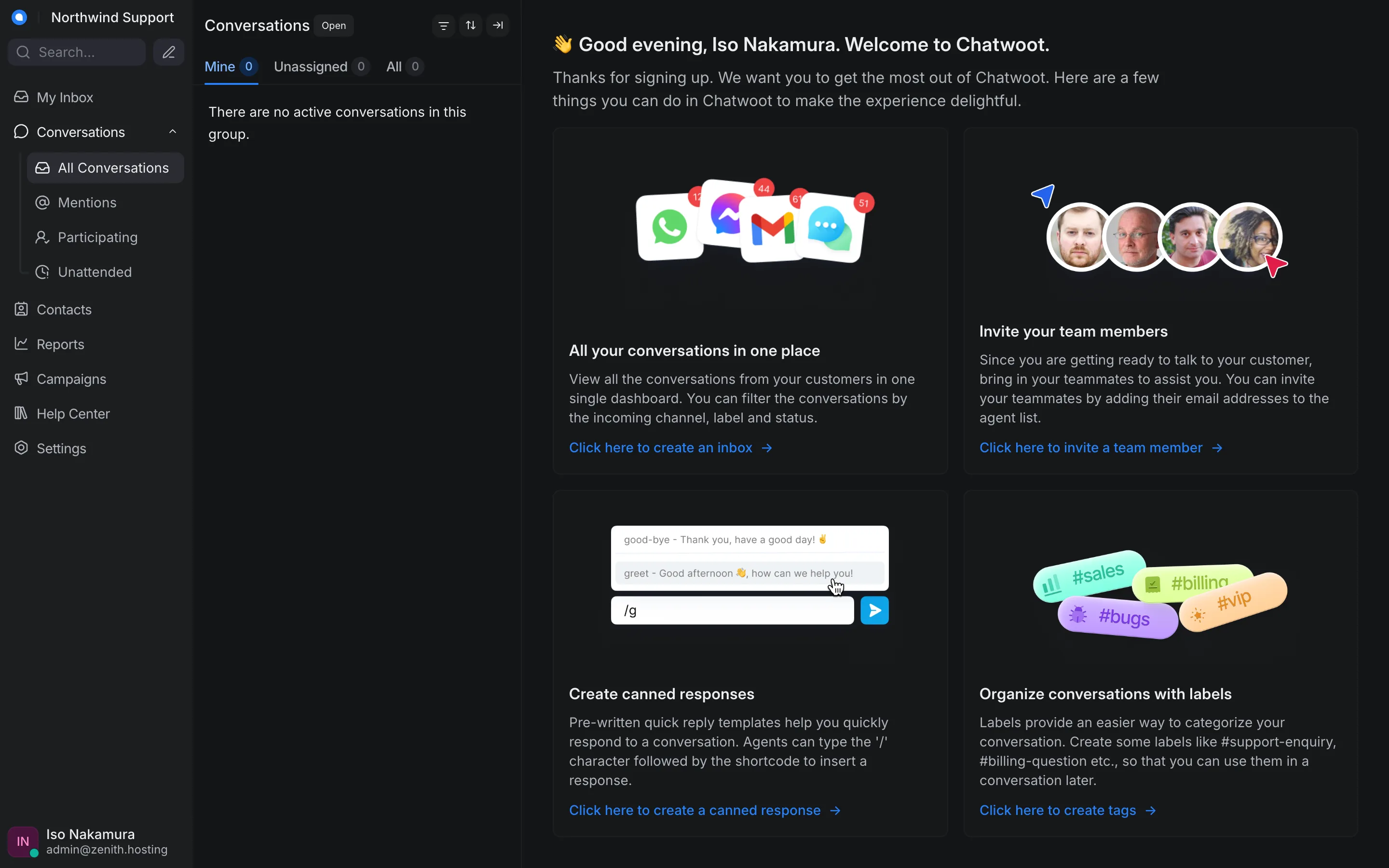The agent workspace: every customer conversation across live chat, email and social in one place