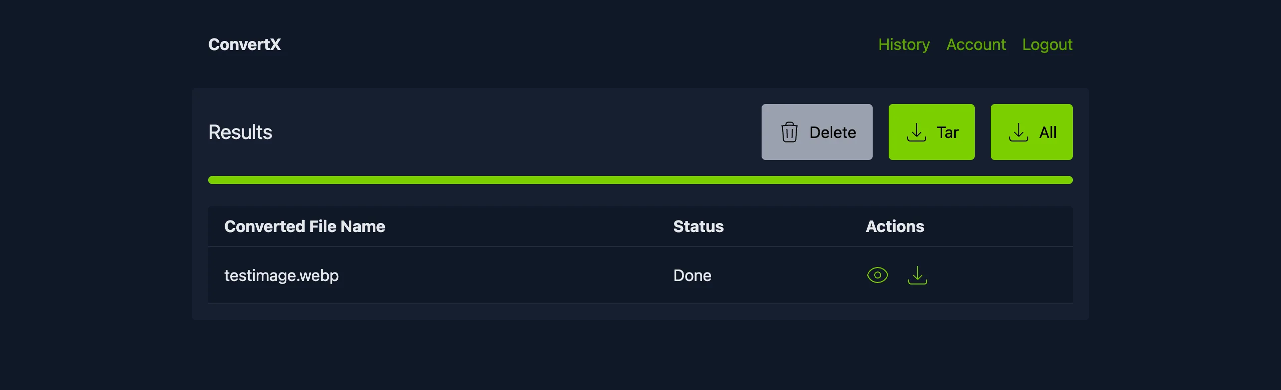 Download your converted files the moment they're ready