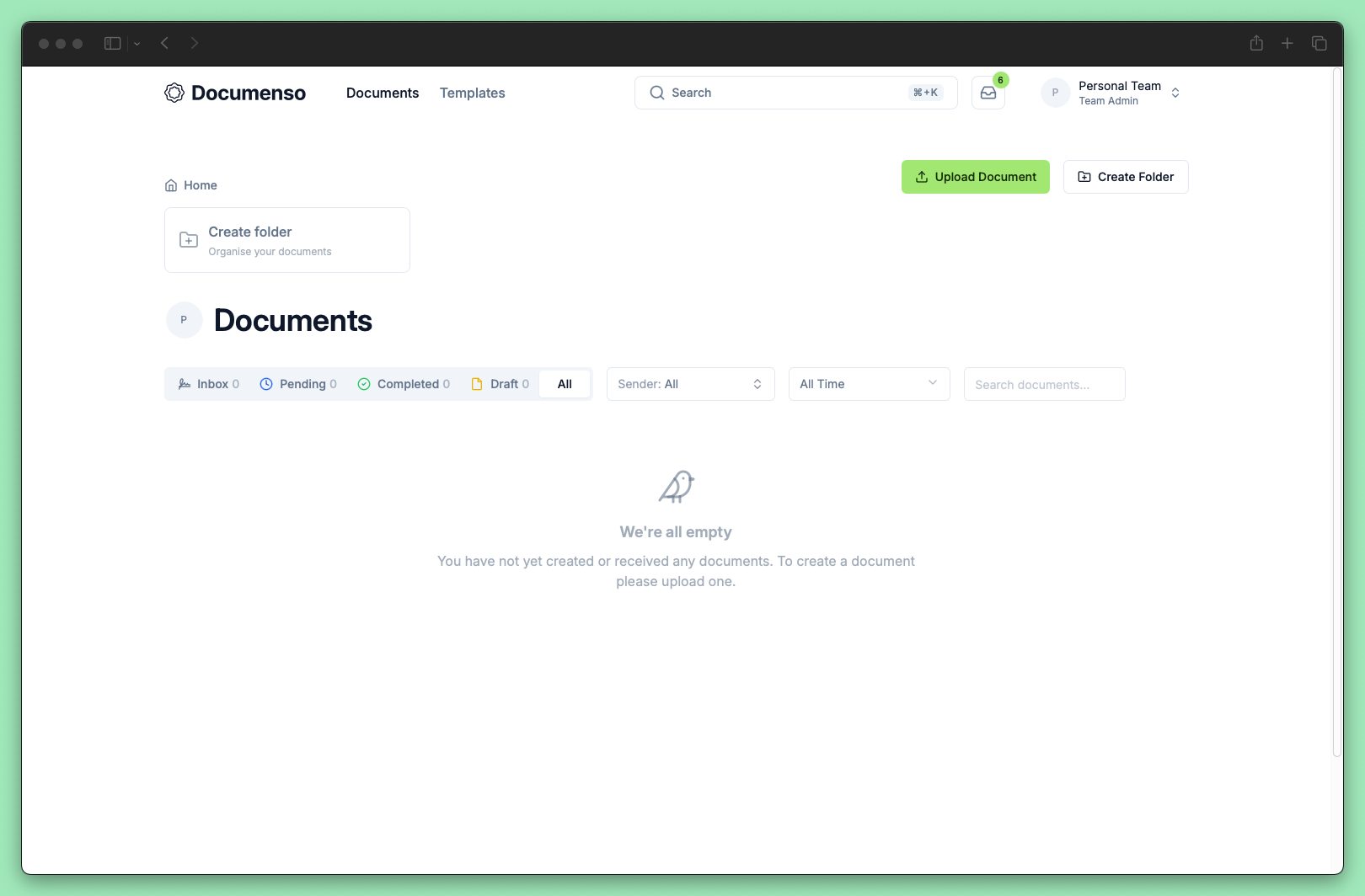 Documents dashboard: track every document's signing status