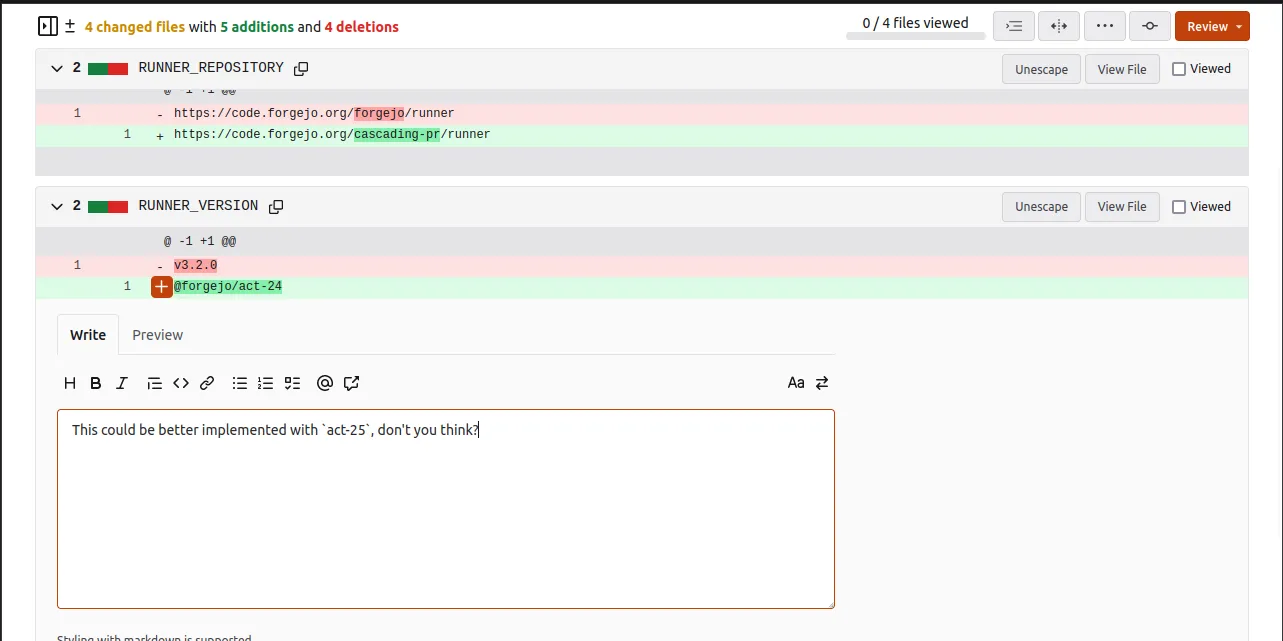 Inline code comments