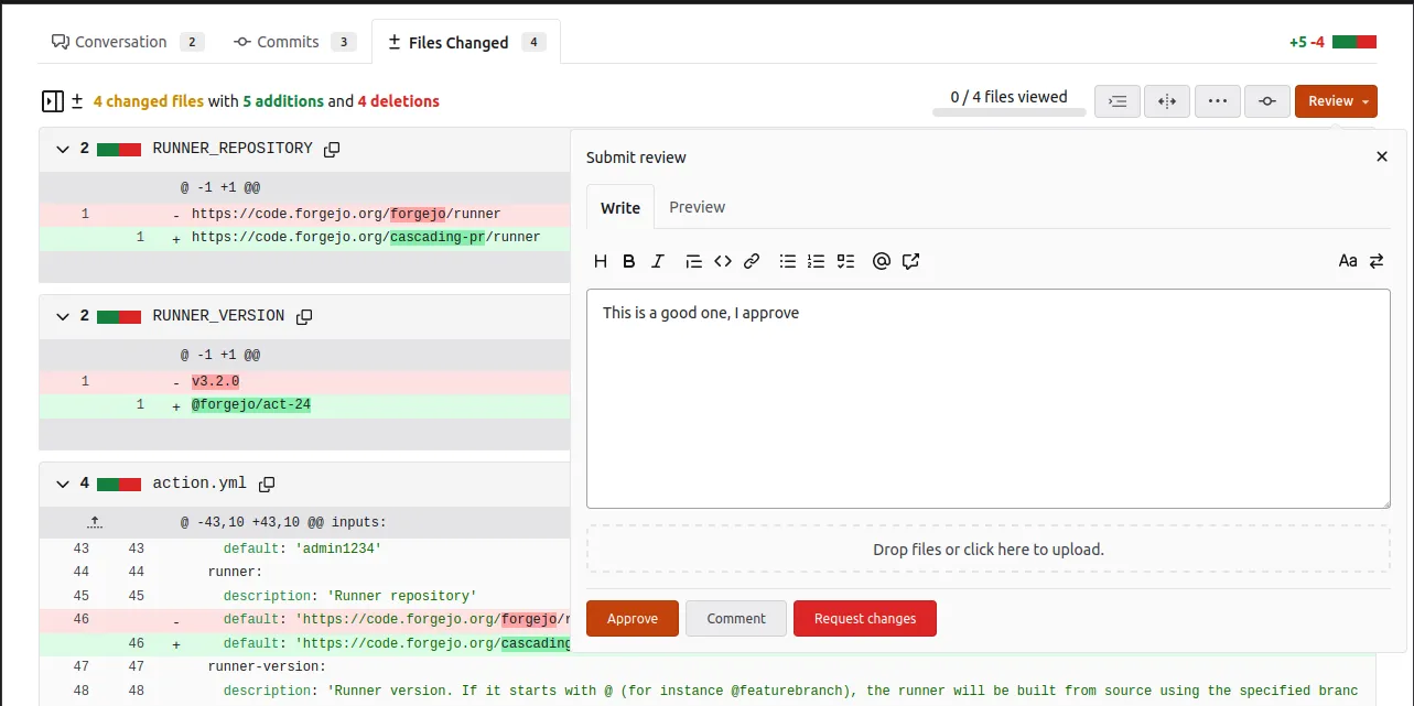 Pull request review