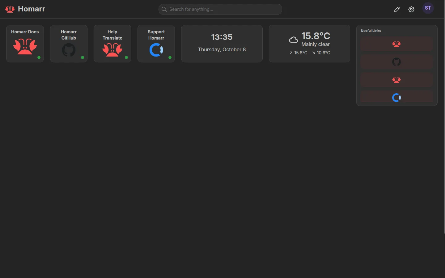 Arrange apps and live widgets on responsive boards