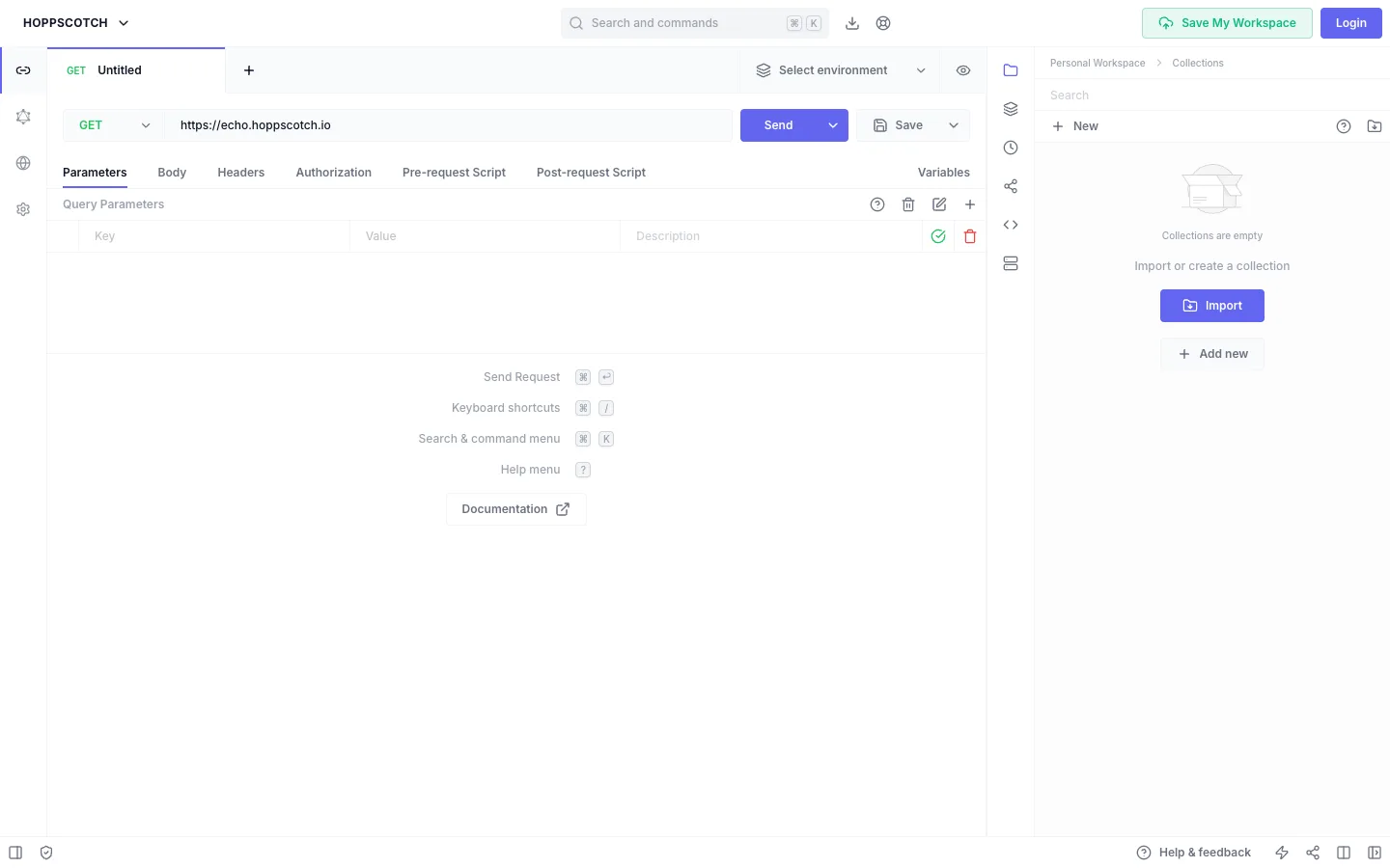 REST client with request builder, parameters, headers and live response