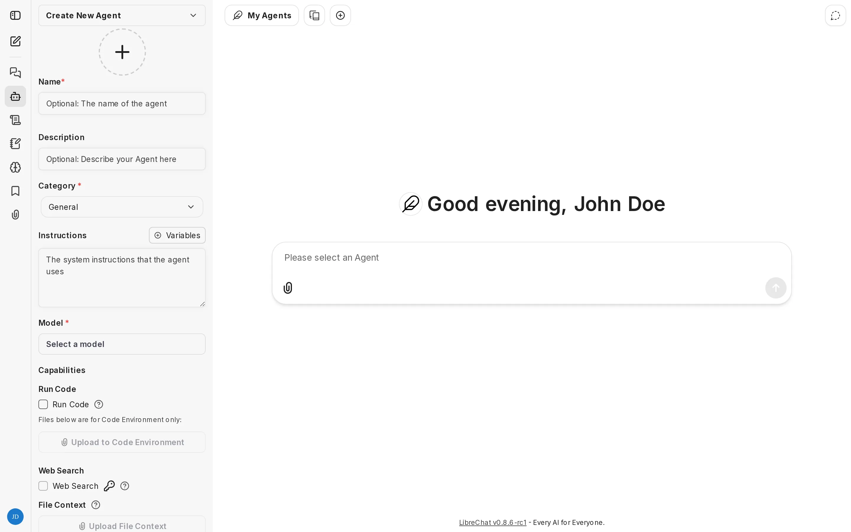 Build and use agents with connected tools and model providers