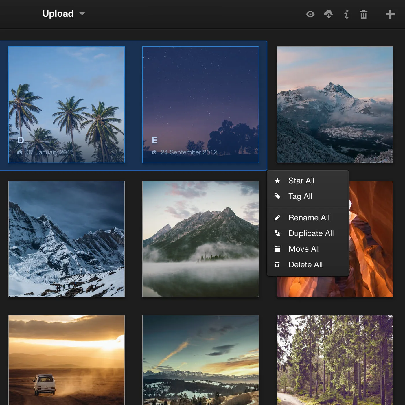 Every shot displayed beautifully, with EXIF, tags and sharing