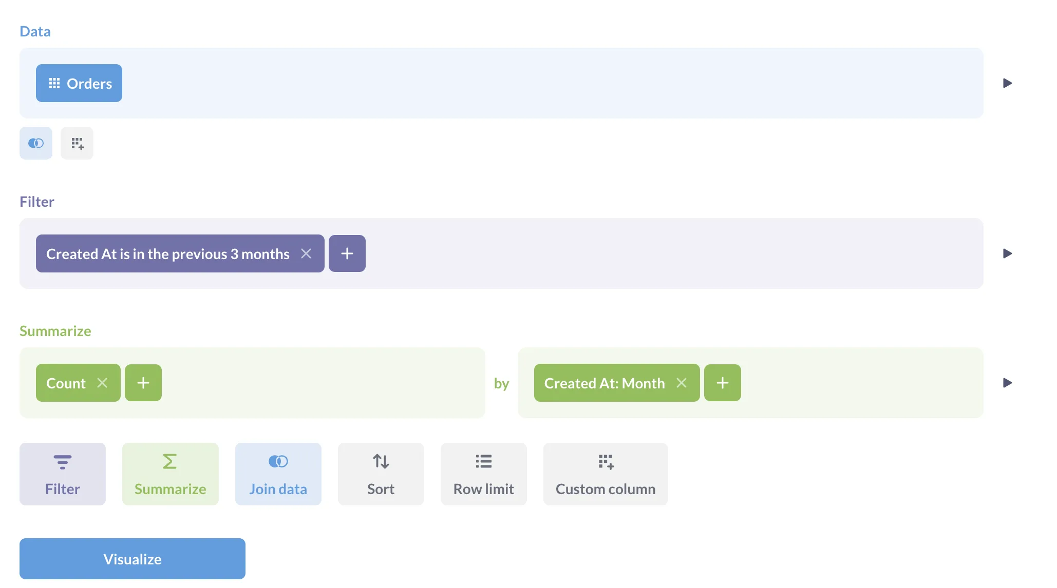 Query builder: explore your data and build questions without writing SQL