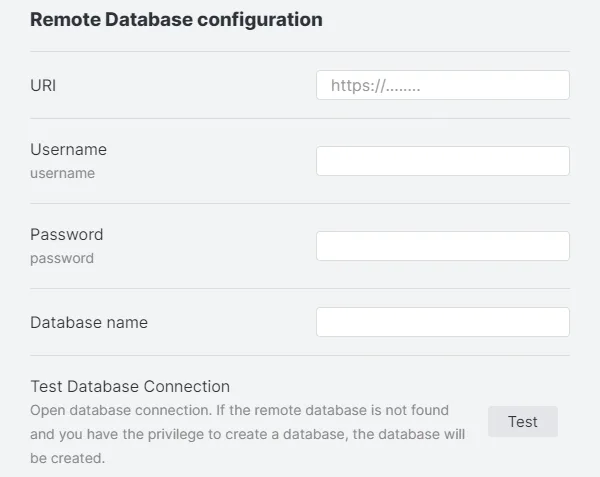 Point the Obsidian LiveSync plugin at your CouchDB server
