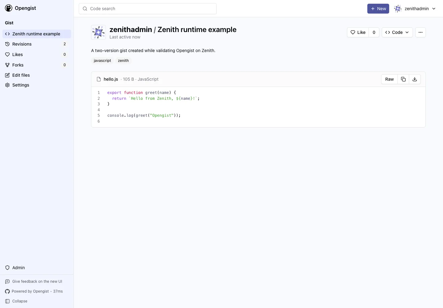 A multi-file gist with syntax highlighting and HTTP clone controls