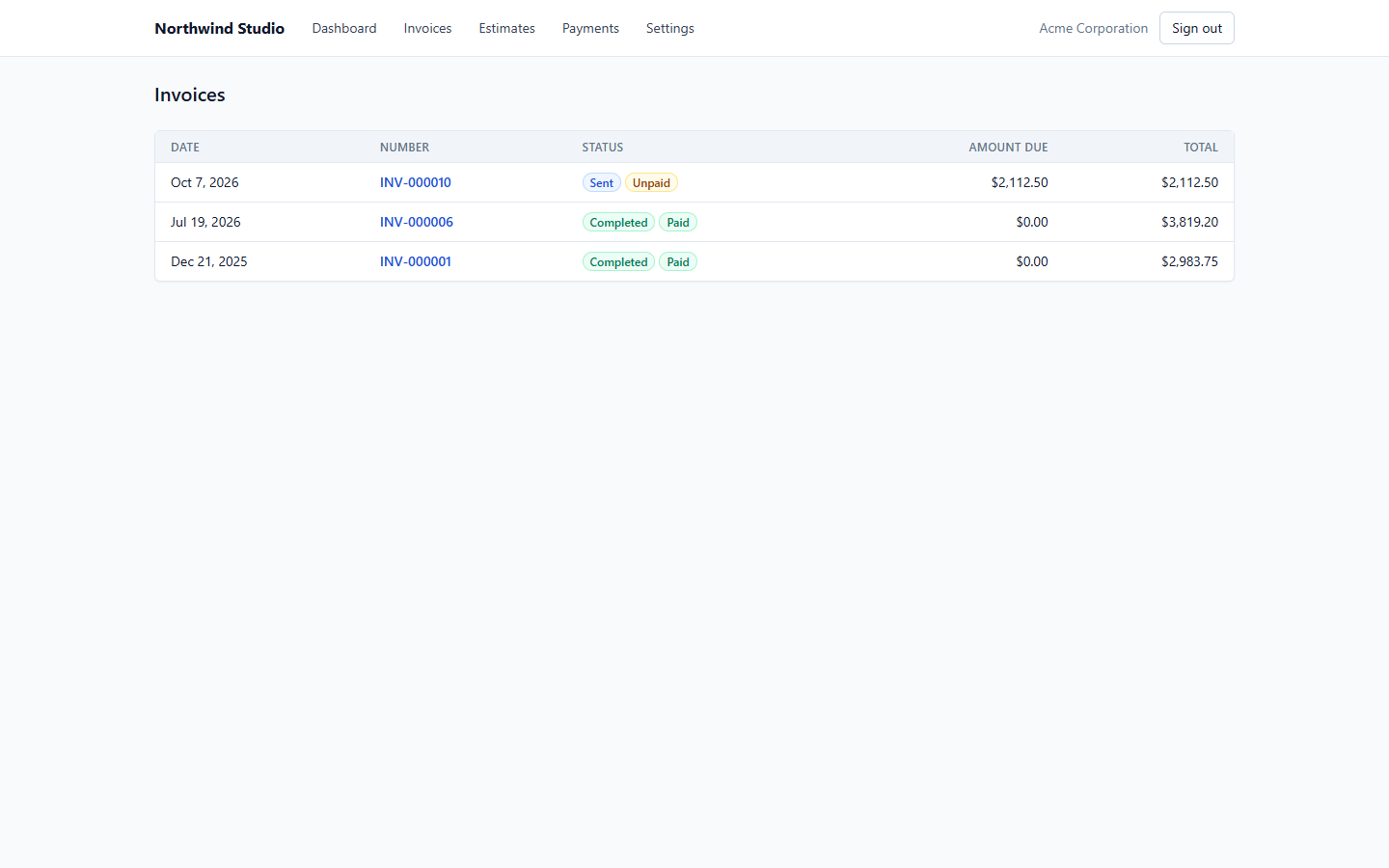 Customer portal