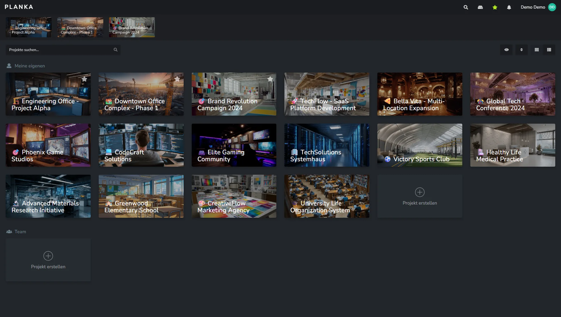 Organize work across multiple boards within a project