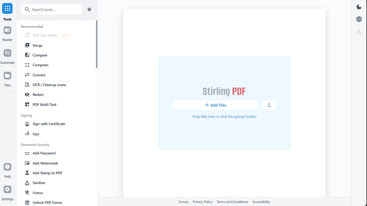 100+ PDF tools in one place, all running in your browser