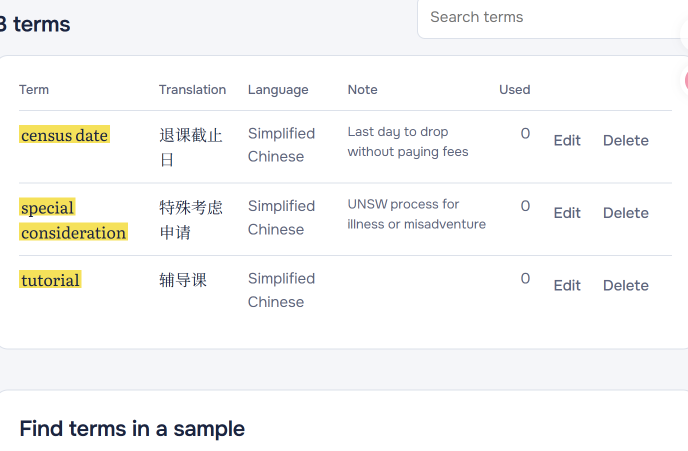 Create and manage a shared glossary to ensure consistent terminology across all translations.